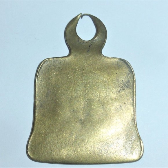 Vintage Waterloo DOG TAG Brass ID Tag Pet Tag Vintage Necklace Tag - Picture 2 of 4